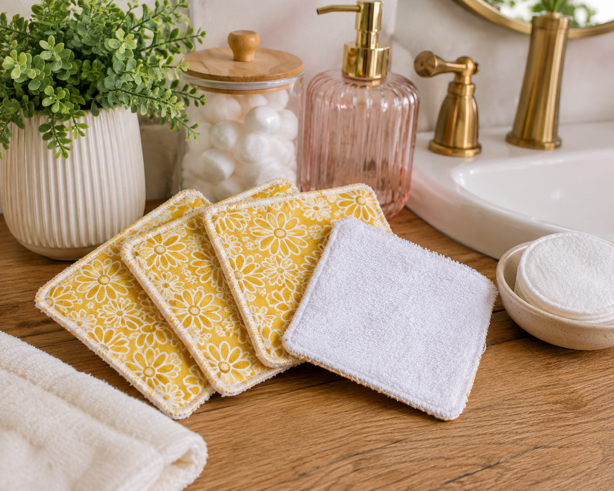 Reusable Makeup Wipes – Set of 4 Facial Squares